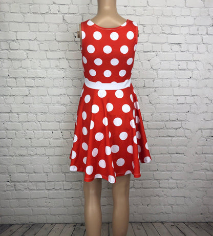 READY-to-SHIP [XS] Women's Minnie Inspired Skater Dress