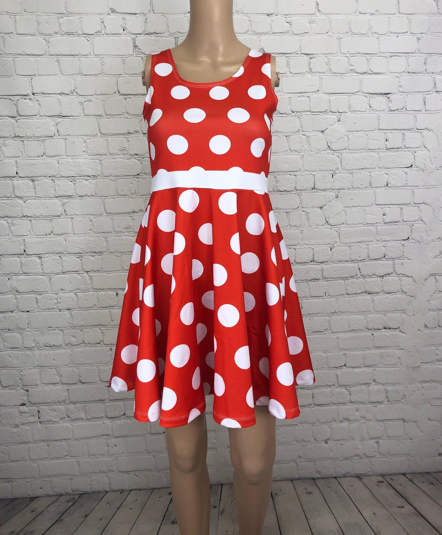 READY-to-SHIP [XS] Women's Minnie Inspired Skater Dress