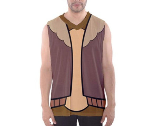 READY-to-SHIP [Custom 2XL] Men's Chip Chip and Dale Inspired Athletic Tank Top