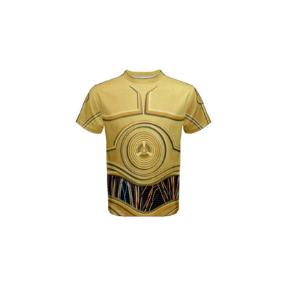 Men's C3PO Inspired ATHLETIC Short Sleeve Shirt