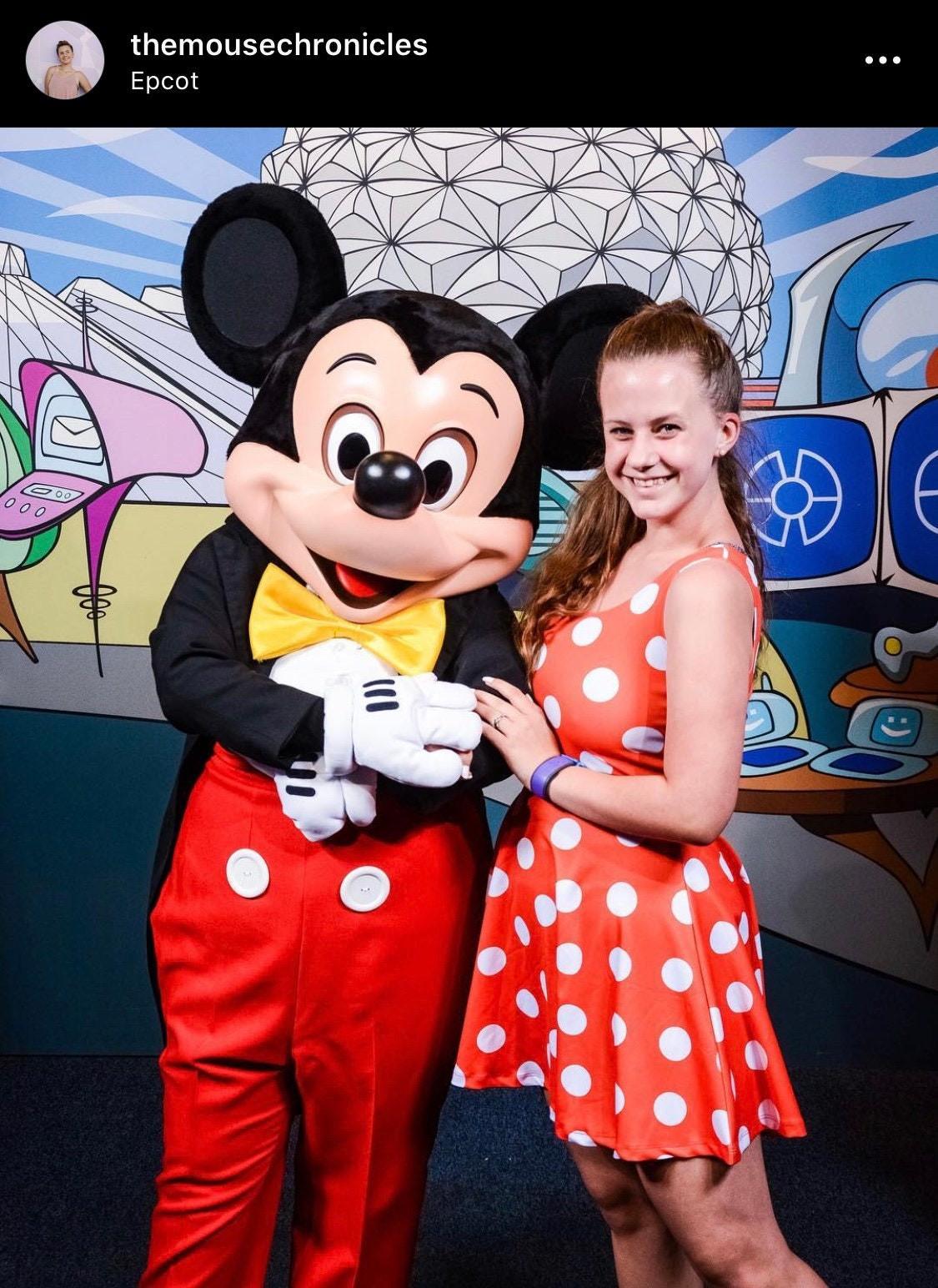 READY-to-SHIP [XS] Women's Minnie Inspired Skater Dress