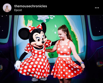 READY-to-SHIP [XS] Women's Minnie Inspired Skater Dress