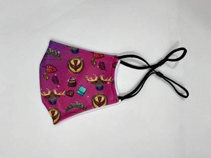 READY-to-SHIP Anna Frozen Inspired Face Mask with Filter Pocket