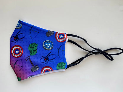 READY-to-SHIP Inspired Face Mask with Filter Pocket: Washable Polyester
