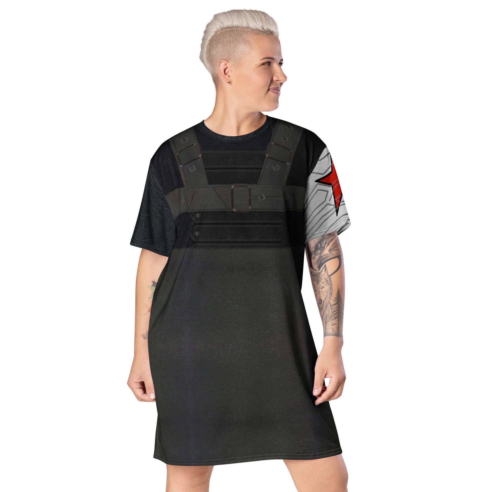 READY-to-SHIP Bucky Inspired T-Shirt Dress - Oversized Fit (M)
