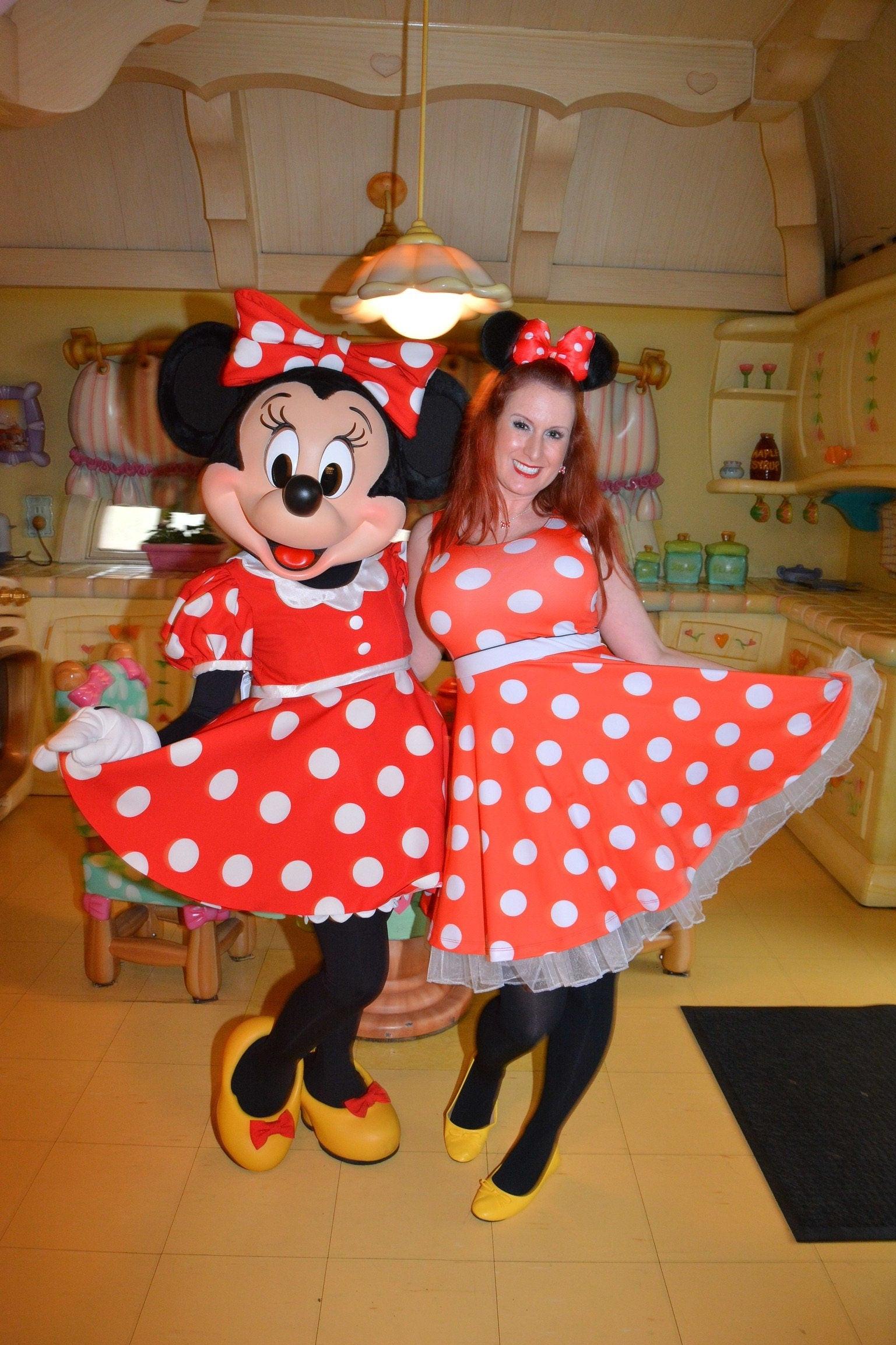 READY-to-SHIP [XS] Women's Minnie Inspired Skater Dress