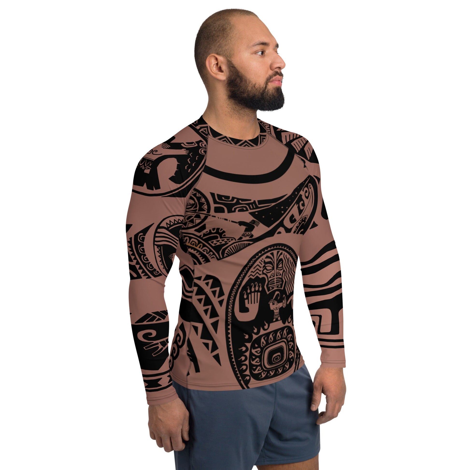 READY-to-SHIP [XL] Men's Maui (No Necklace) Inspired Athletic Long Sleeve Shirt