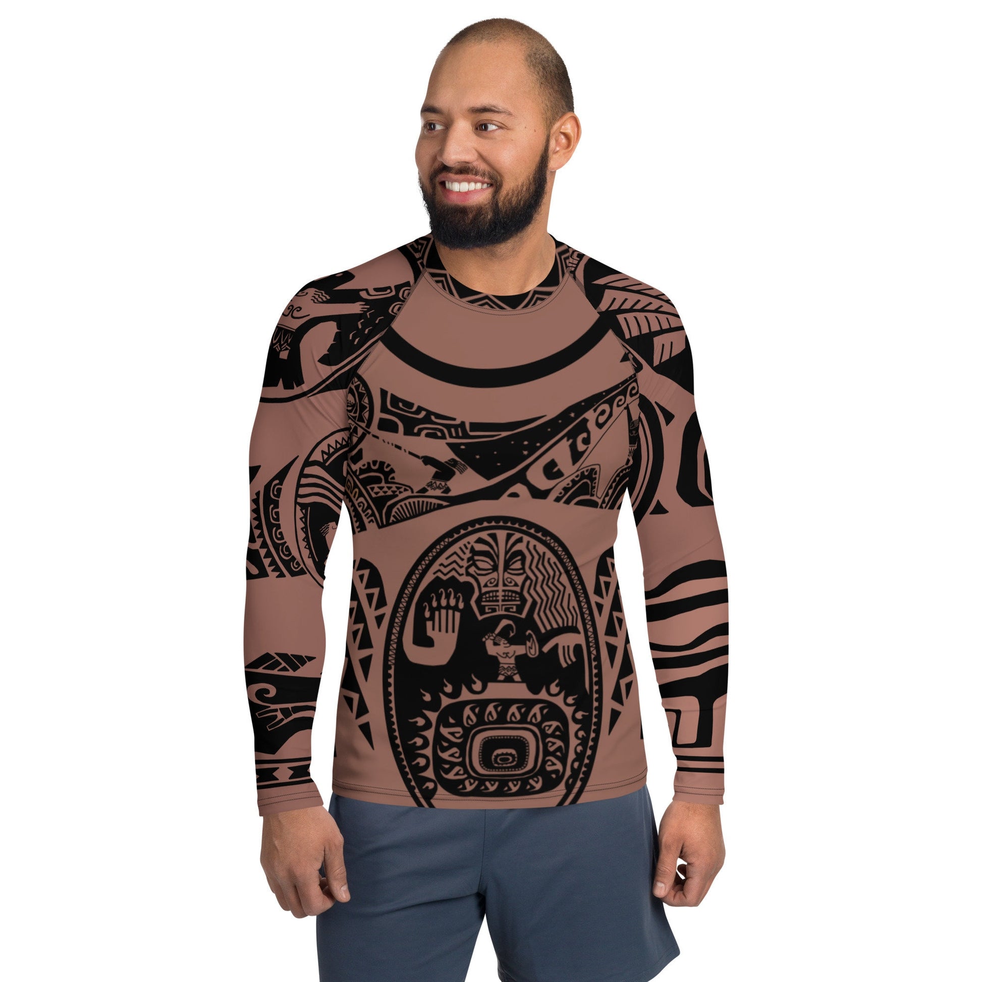 READY-to-SHIP [XL] Men's Maui (No Necklace) Inspired Athletic Long Sleeve Shirt