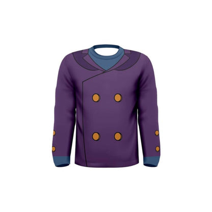 Men's Darkwing Duck Inspired Long Sleeve Shirt