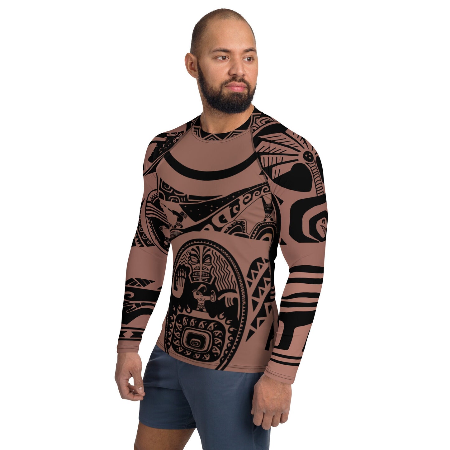 READY-to-SHIP [XL] Men's Maui (No Necklace) Inspired Athletic Long Sleeve Shirt