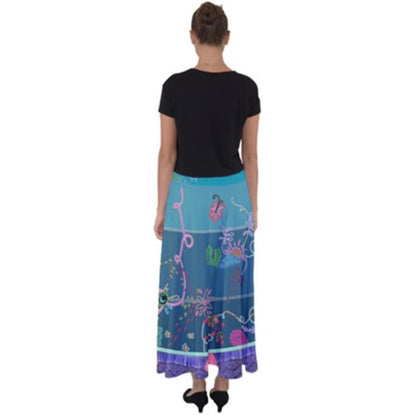 READY-to-SHIP [L] Mirabel Inspired Flared Maxi Skirt