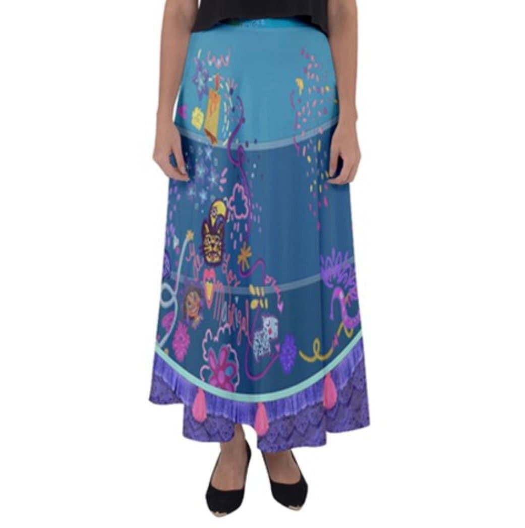 READY-to-SHIP [L] Mirabel Inspired Flared Maxi Skirt