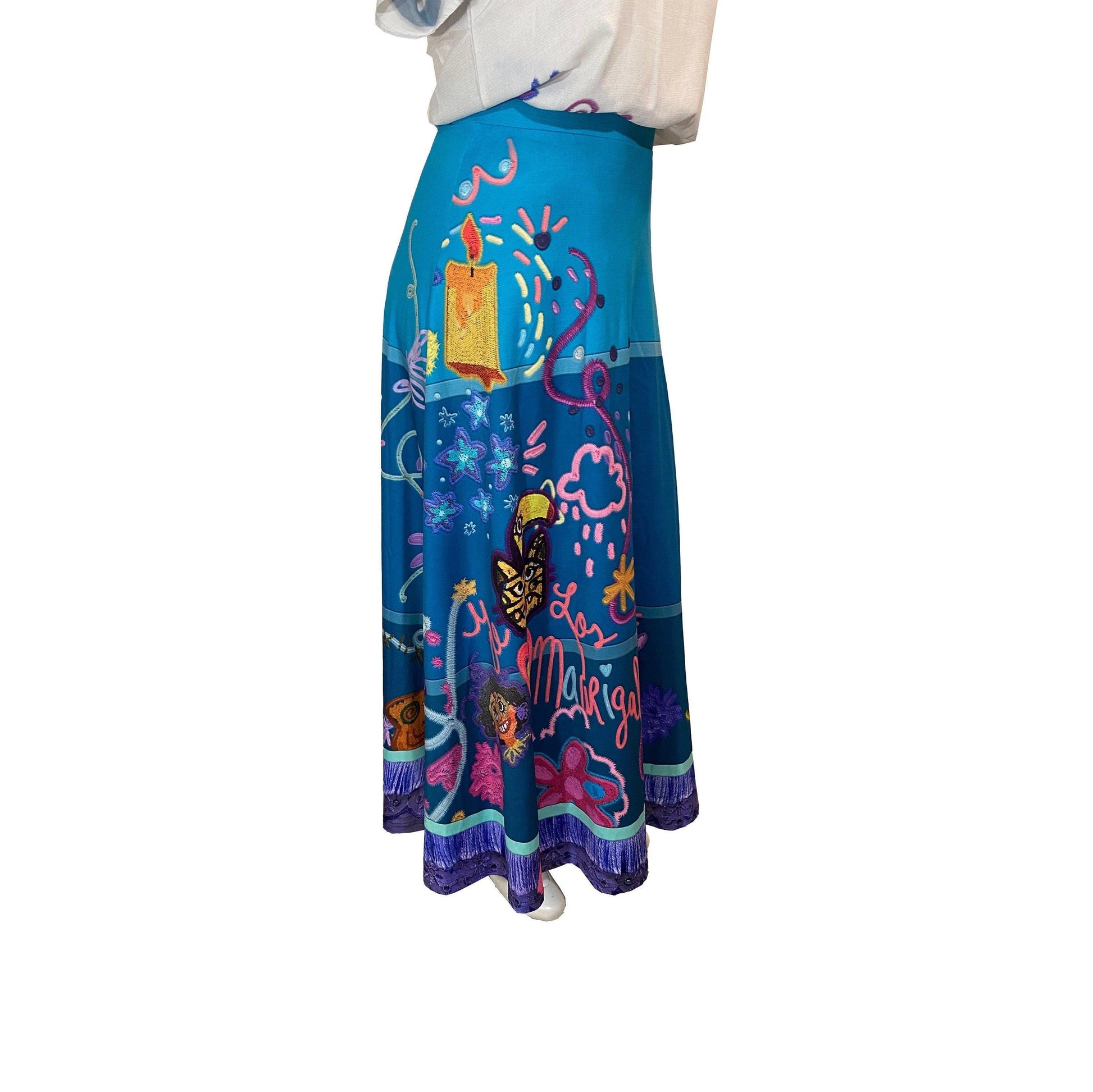 READY-to-SHIP [L] Mirabel Inspired Flared Maxi Skirt