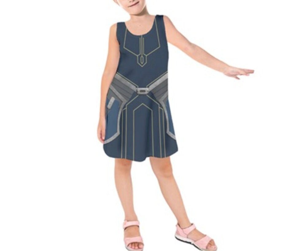 READY-to-SHIP [10] Kid's Mandalore Ahsoka Tano Inspired Sleeveless Dress