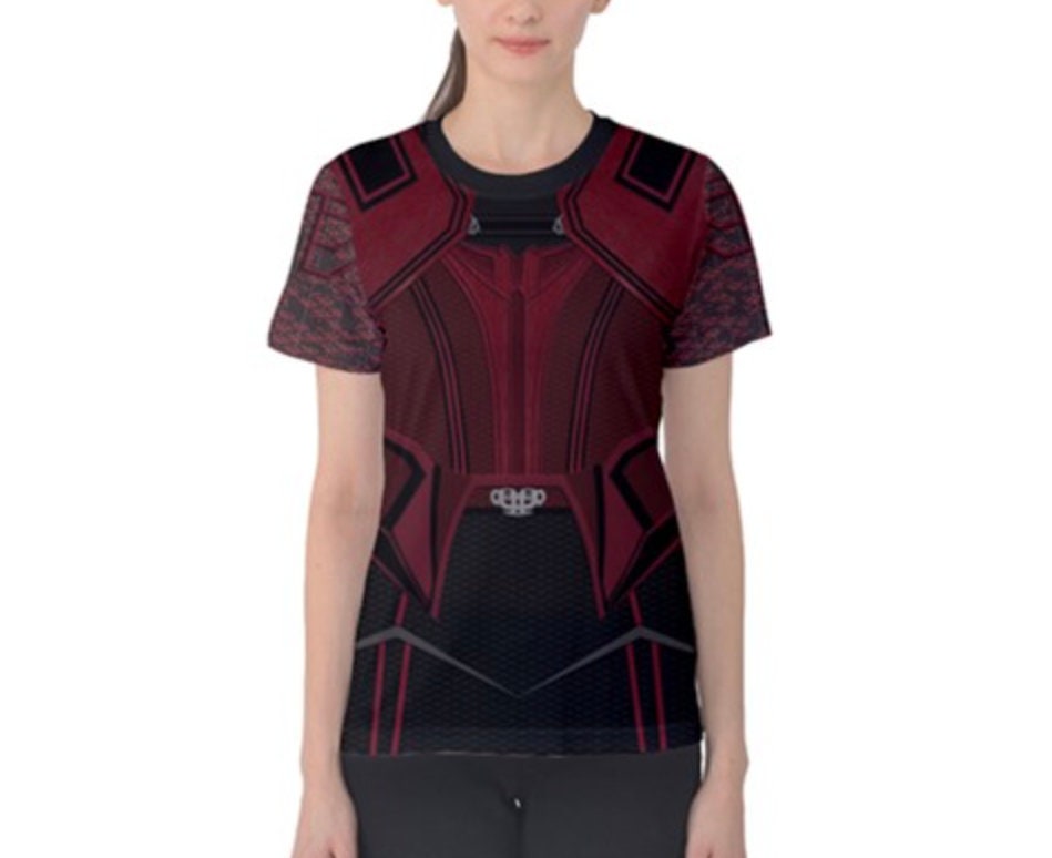 Women's Scarlet Witch Inspired ATHLETIC Short Sleeve Shirt
