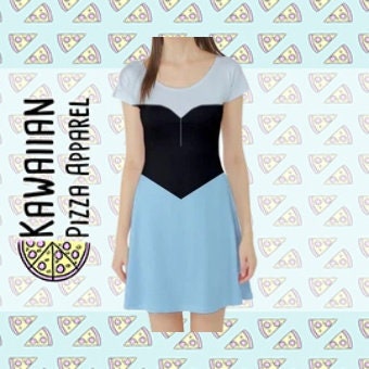 READY-to-SHIP [L] Ariel Inspired Short Sleeve Skater Dress