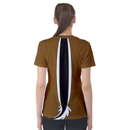 READY-to-SHIP [S] Women's Chip Chip and Dale Inspired ATHLETIC Short Sleeve Shirt
