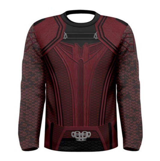 Men's Scarlet Witch Inspired Long Sleeve Shirt
