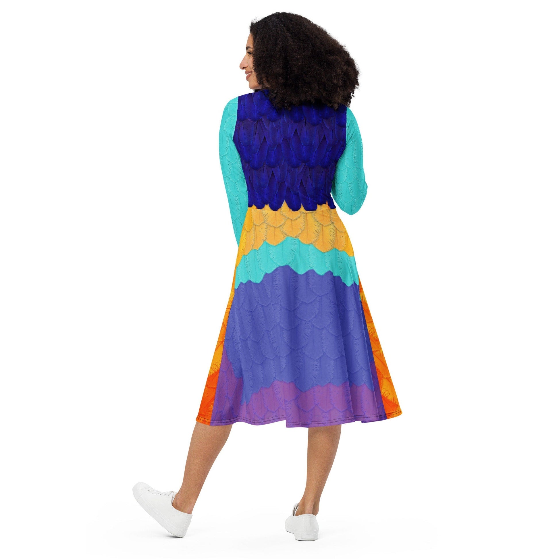 RUSH ORDER: Kevin Up Inspired All-over print long sleeve midi dress