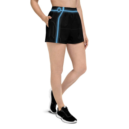 RUSH ORDER: Women’s Tron Inspired Recycled Athletic Shorts