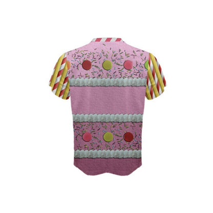 Men's 25th Anniversary Cinderella Castle Cake Inspired Short Sleeve Shirt