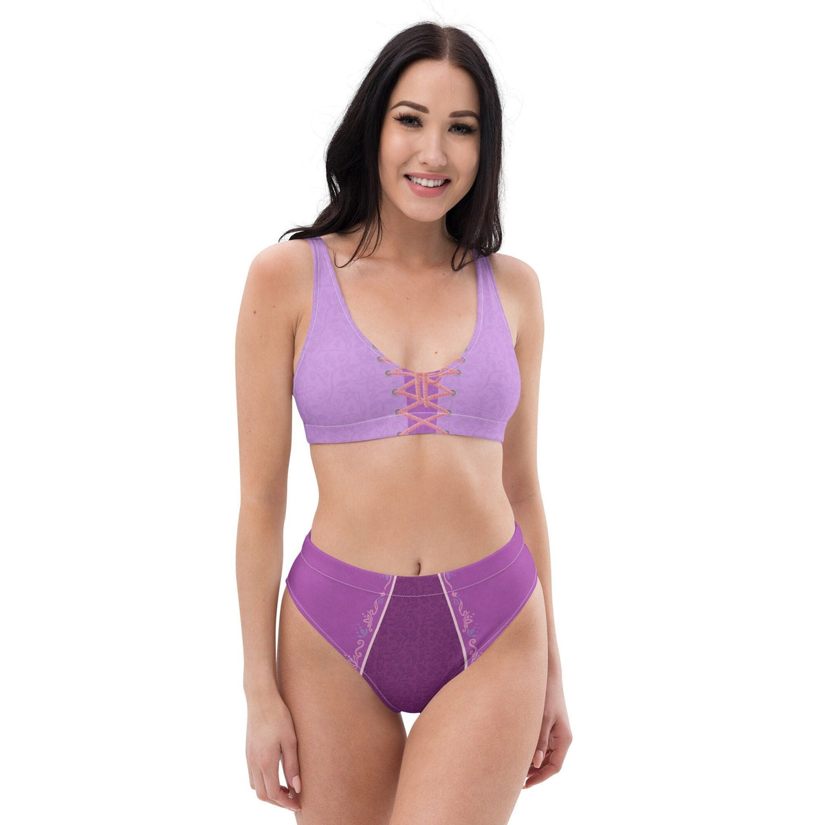 Women's Rapunzel Inspired Recycled high-waisted bikini