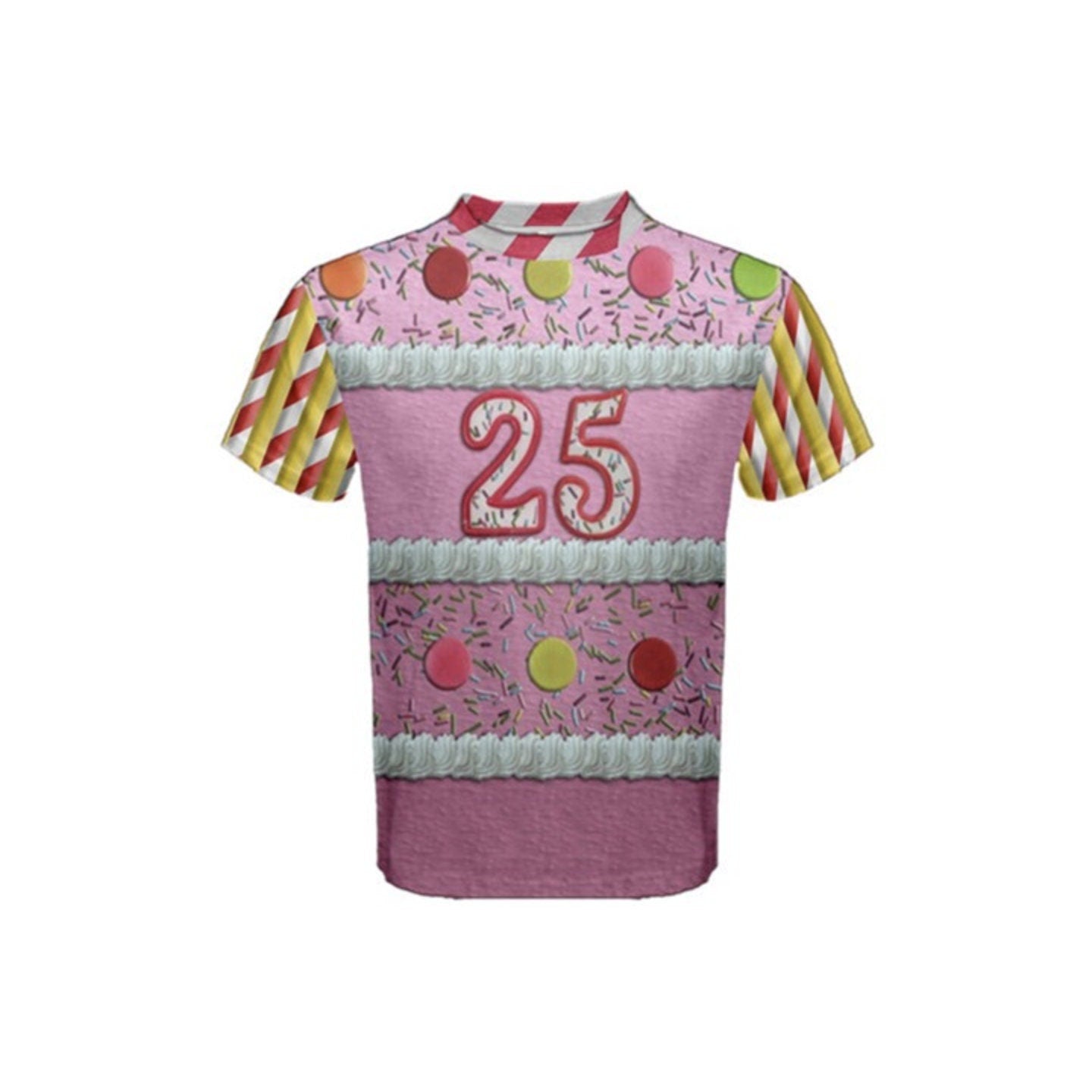 Men's 25th Anniversary Cinderella Castle Cake Inspired Short Sleeve Shirt