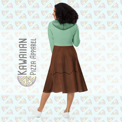 RUSH ORDER: Vanellope Inspired All-over print long sleeve midi dress