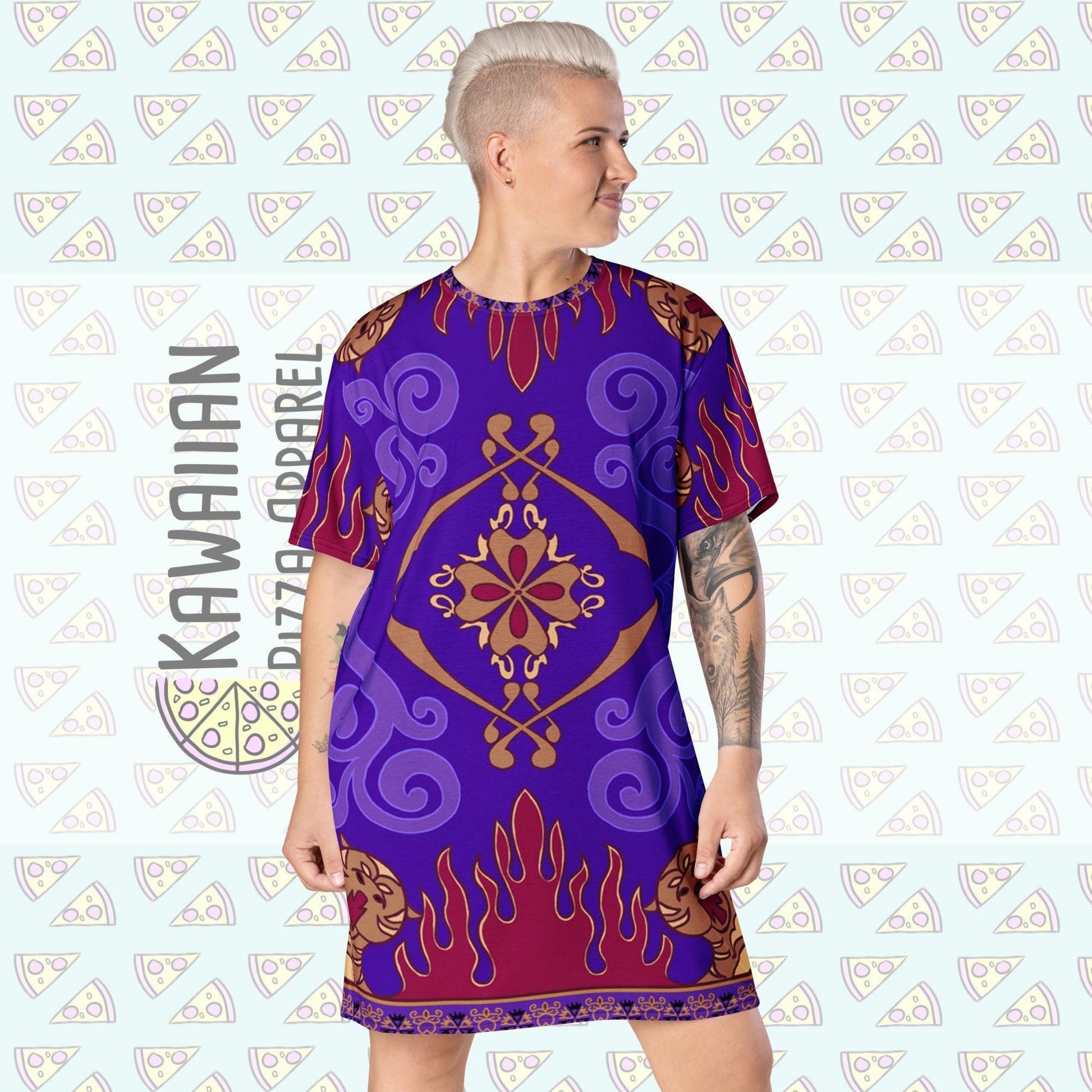 RUSH ORDER: Magic Carpet Inspired T-shirt dress