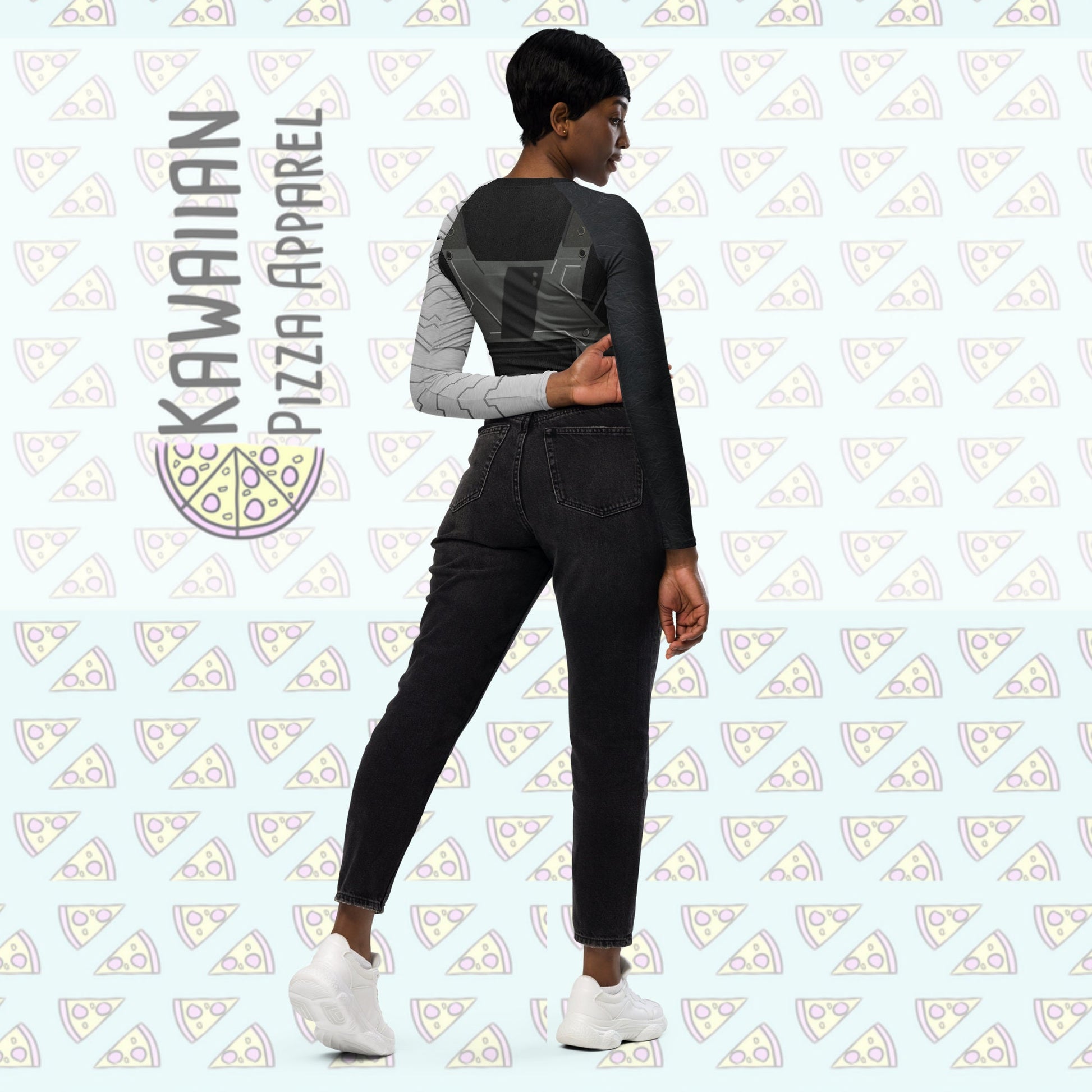 RTS [L] Women's Bucky Inspired Recycled long-sleeve crop top