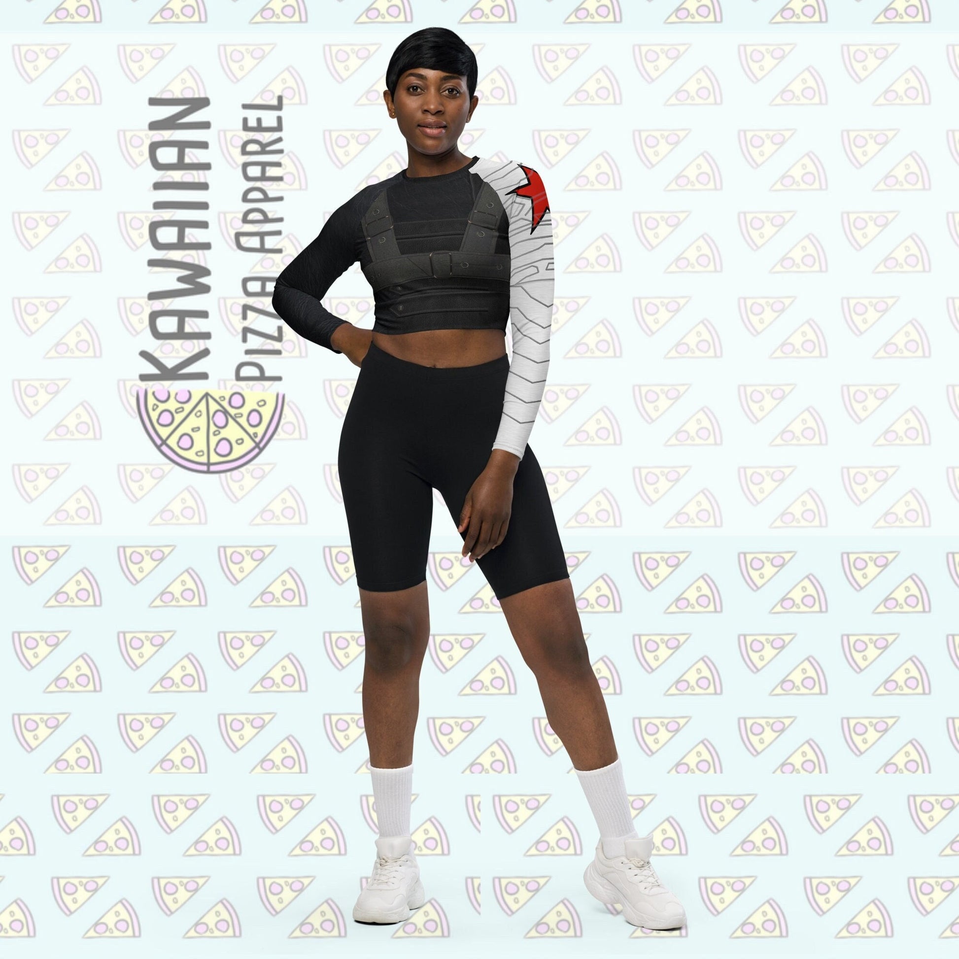 RTS [L] Women's Bucky Inspired Recycled long-sleeve crop top
