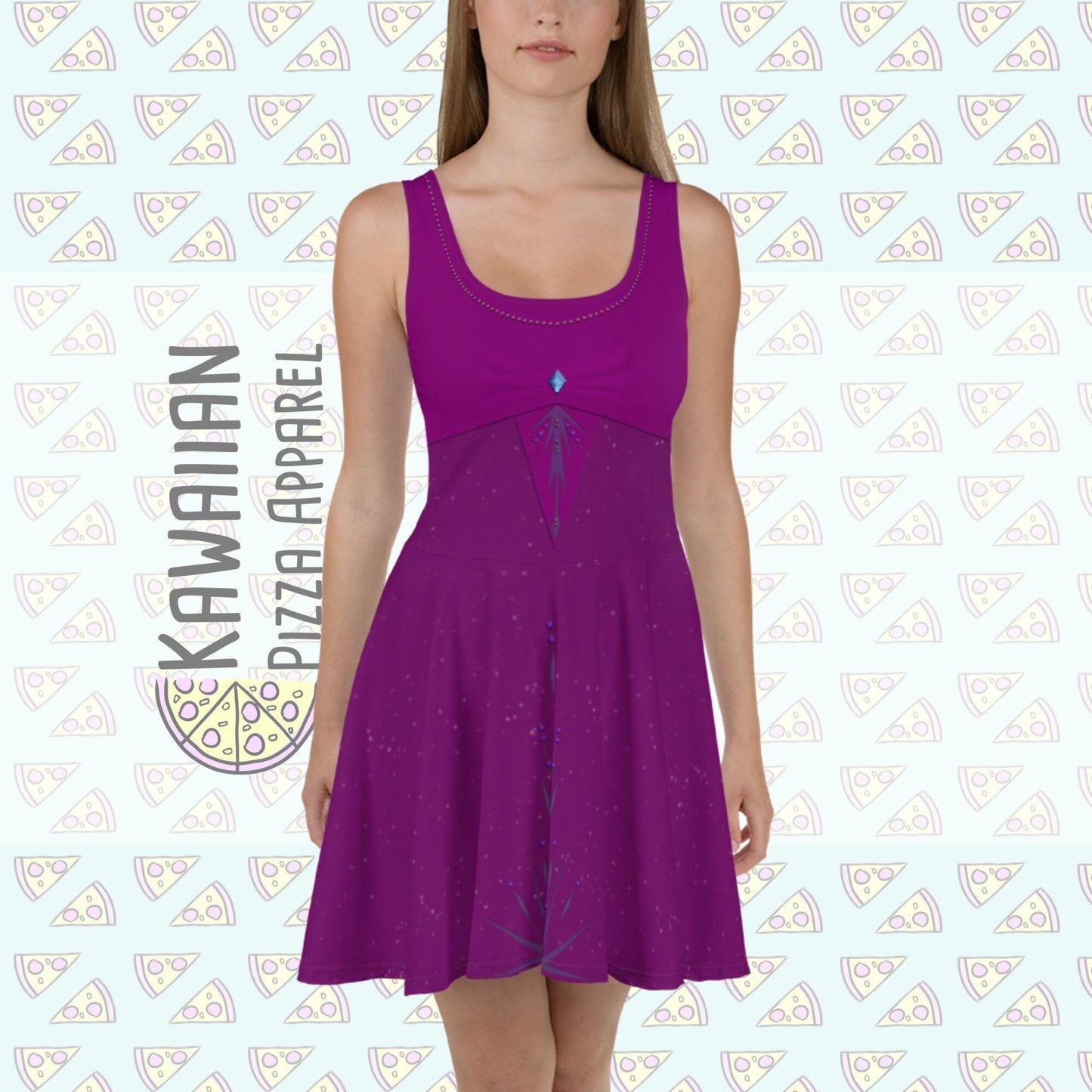 RUSH ORDER: Elsa's Nightgown Inspired Skater Dress