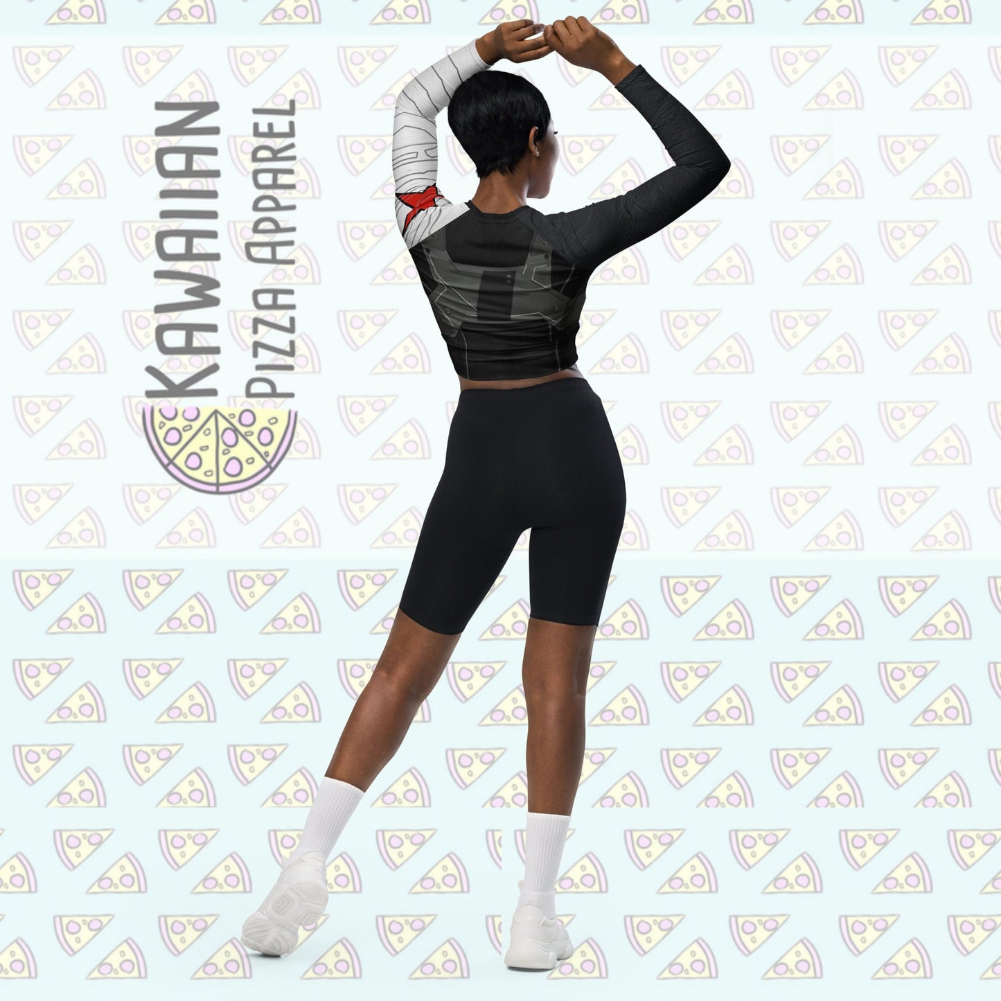 RTS [L] Women's Bucky Inspired Recycled long-sleeve crop top