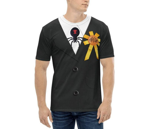 Men's Mayor of Halloweentown Inspired ATHLETIC Short Sleeve Shirt