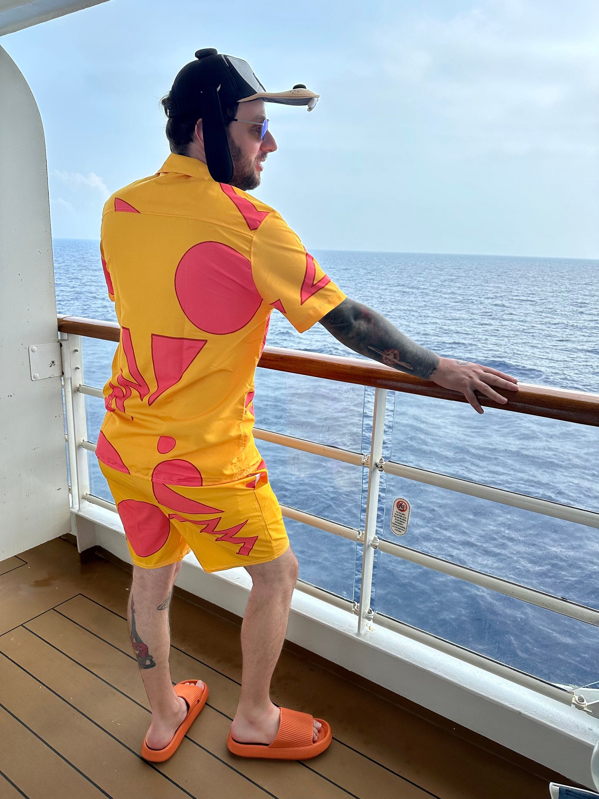 READY-to-SHIP Vacation Genie Unisex Button Shirt [2XL]: Lightweight Moisture-Wicking