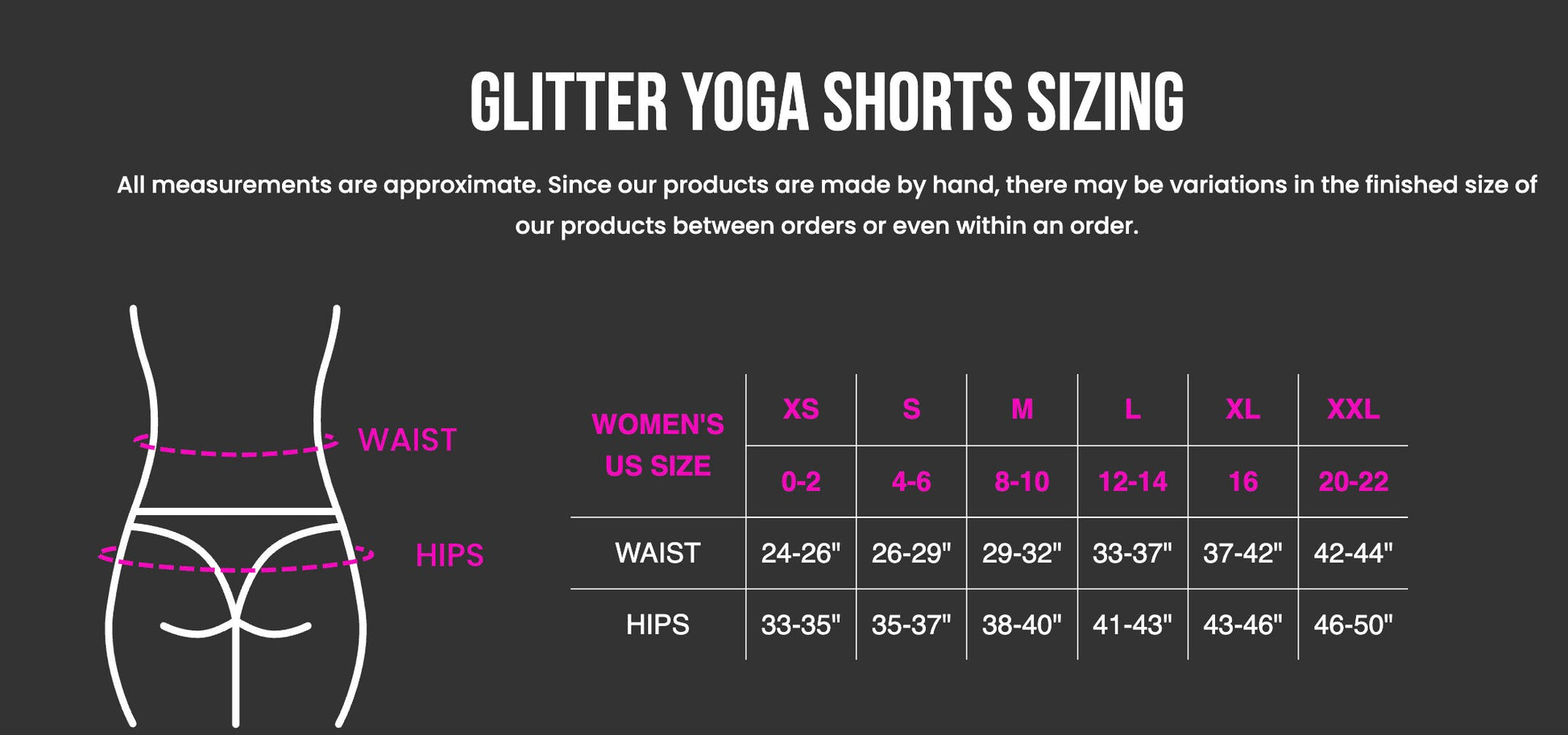 RUSH ORDER: HM Inspired Glitter Yoga Shorts