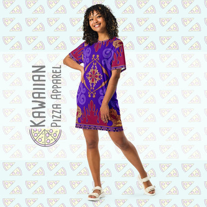 READY-to-SHIP [3XL] Women's Magic Carpet Inspired T-shirt dress