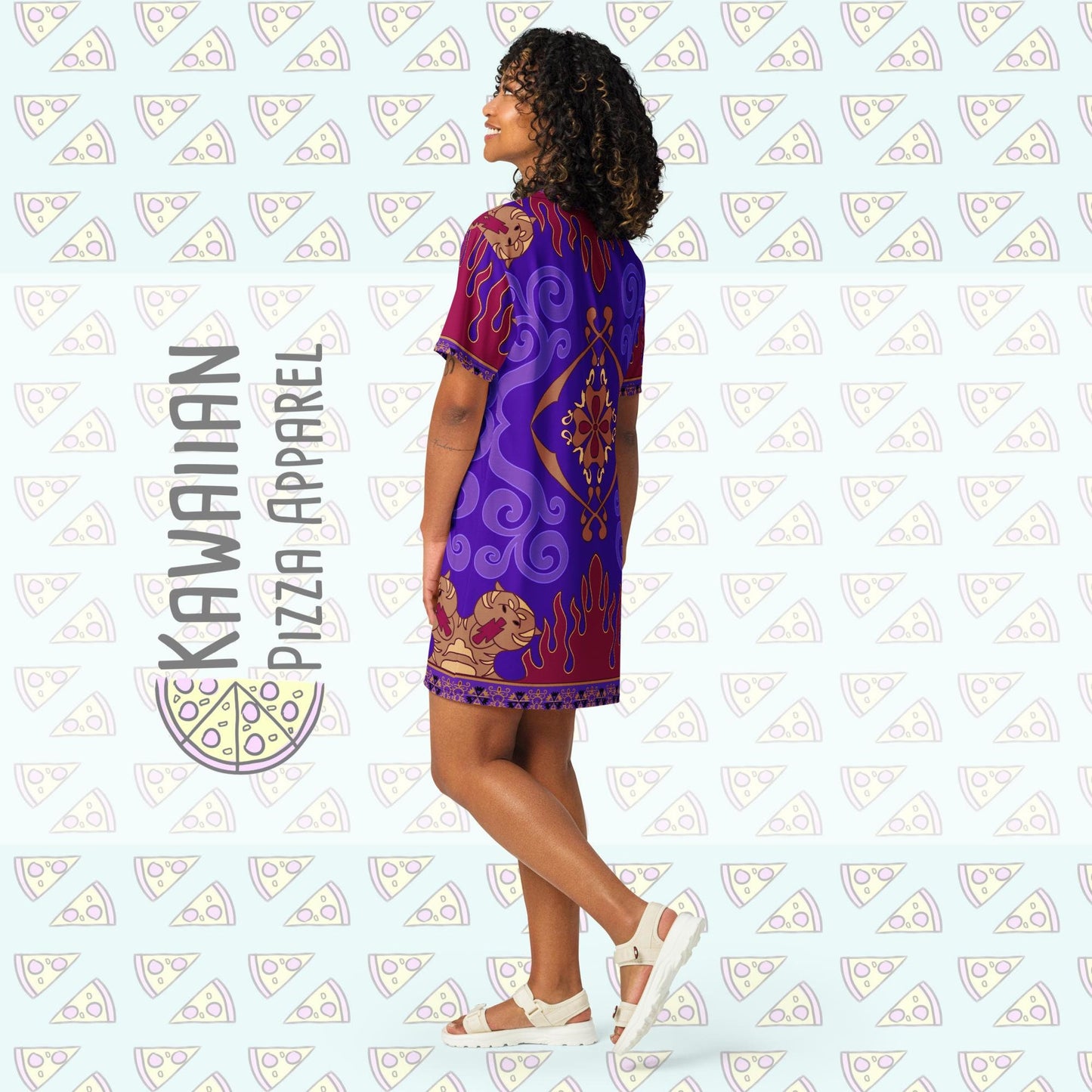 READY-to-SHIP [3XL] Women's Magic Carpet Inspired T-shirt dress