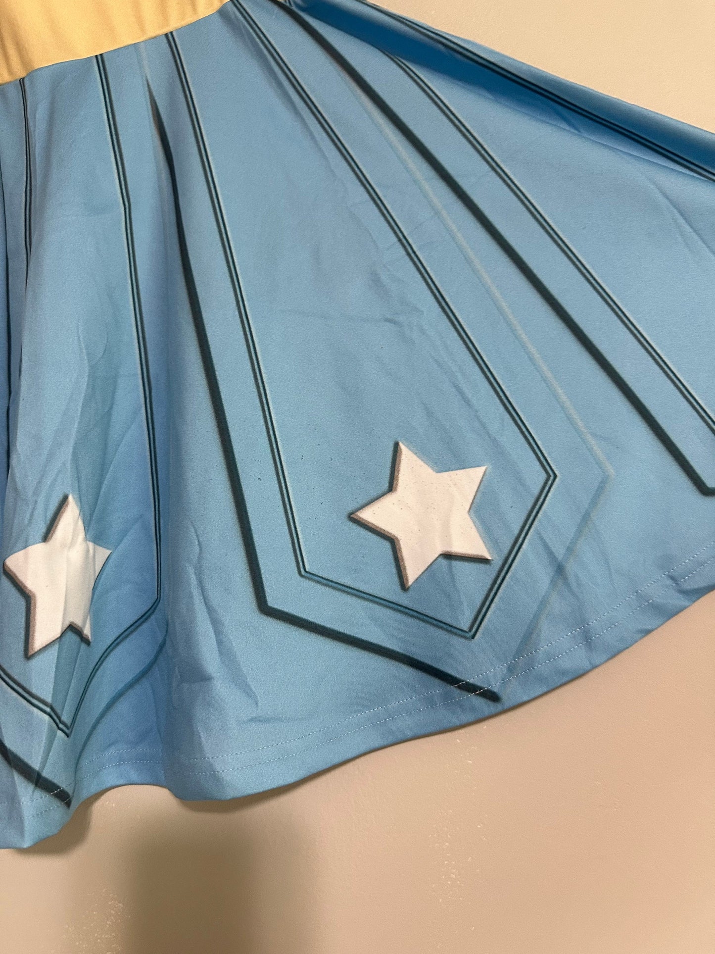 FLAW [XL] Wonder Woman Inspired Mini Skater Skirt