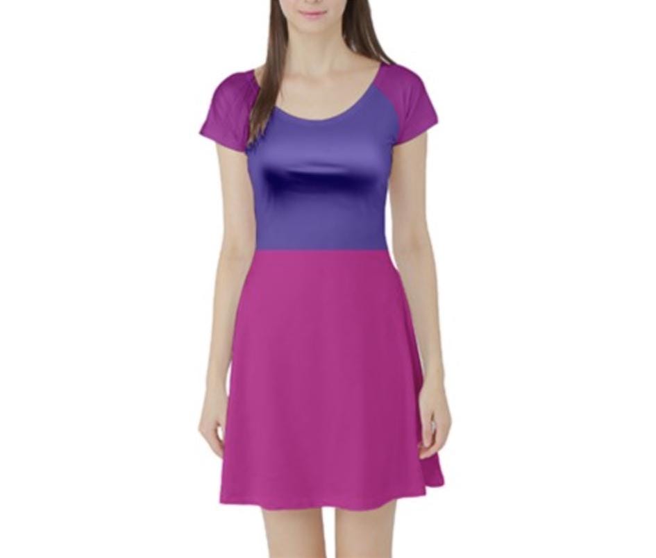 Madam Mim Inspired Short Sleeve Skater Dress