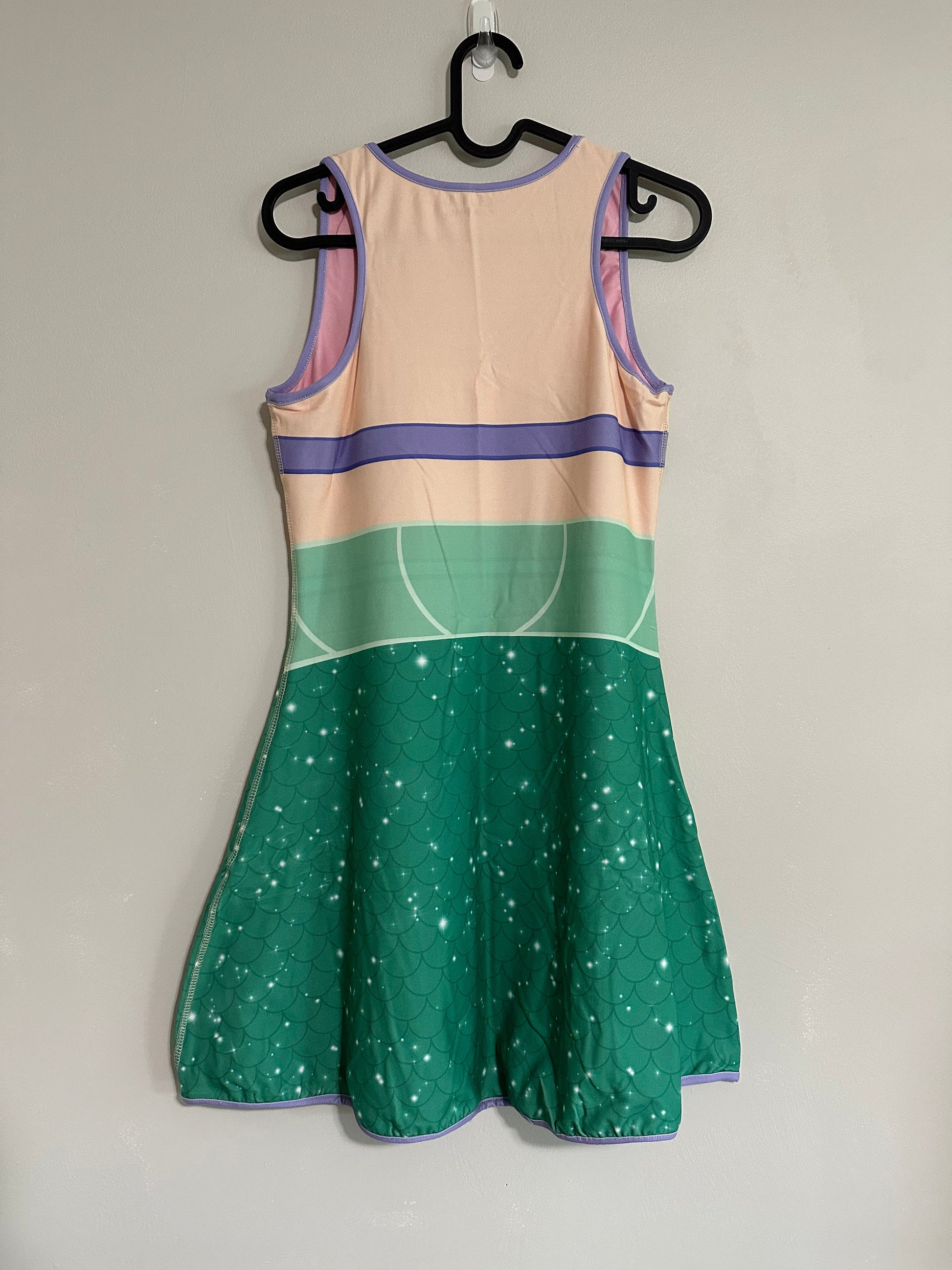 SAMPLE [M] Aurora Blue / Pink Sleeping Beauty Inspired REVERSIBLE Sleeveless Dress