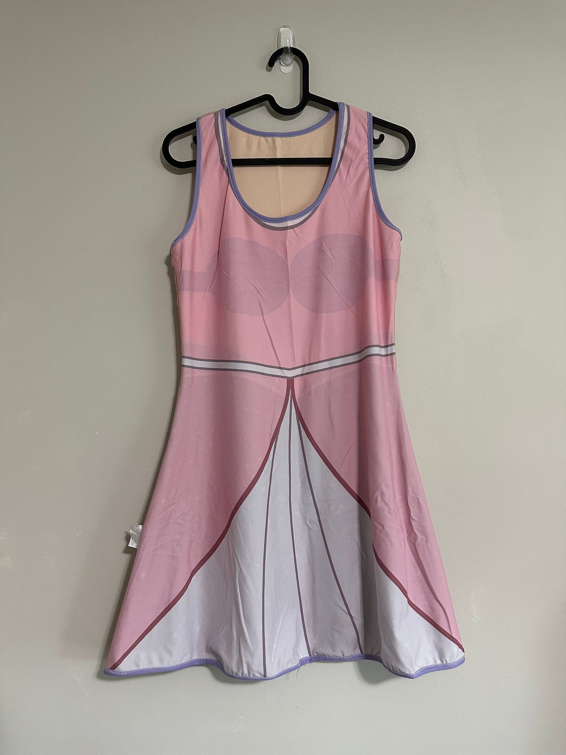 SAMPLE [M] Aurora Blue / Pink Sleeping Beauty Inspired REVERSIBLE Sleeveless Dress