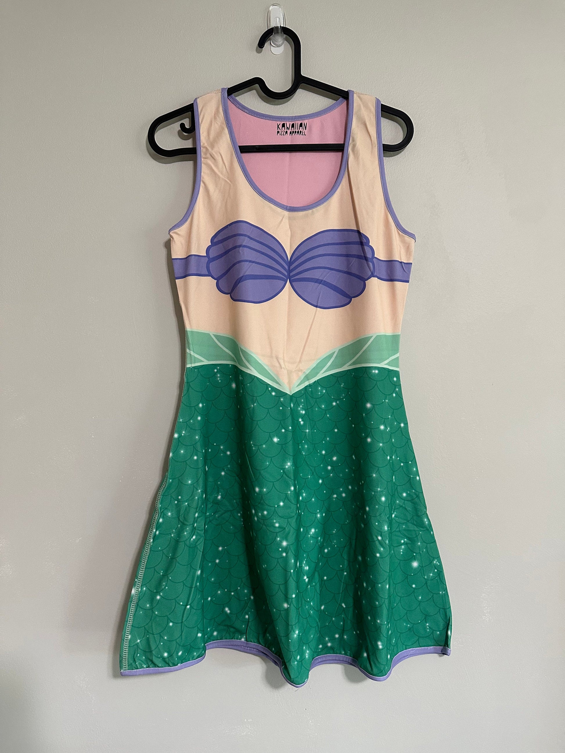 SAMPLE [M] Aurora Blue / Pink Sleeping Beauty Inspired REVERSIBLE Sleeveless Dress