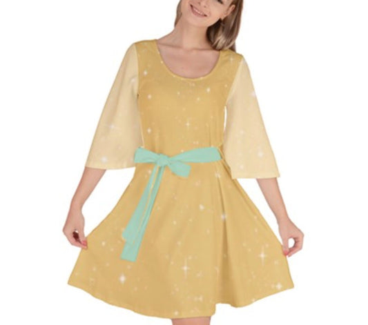 READY-to-SHIP [L] Anastasia Inspired Kimono Sleeve Dress