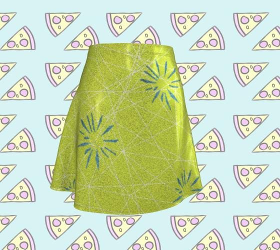 RTS [S] Women's Joy Inspired Glitter Flare Skirt