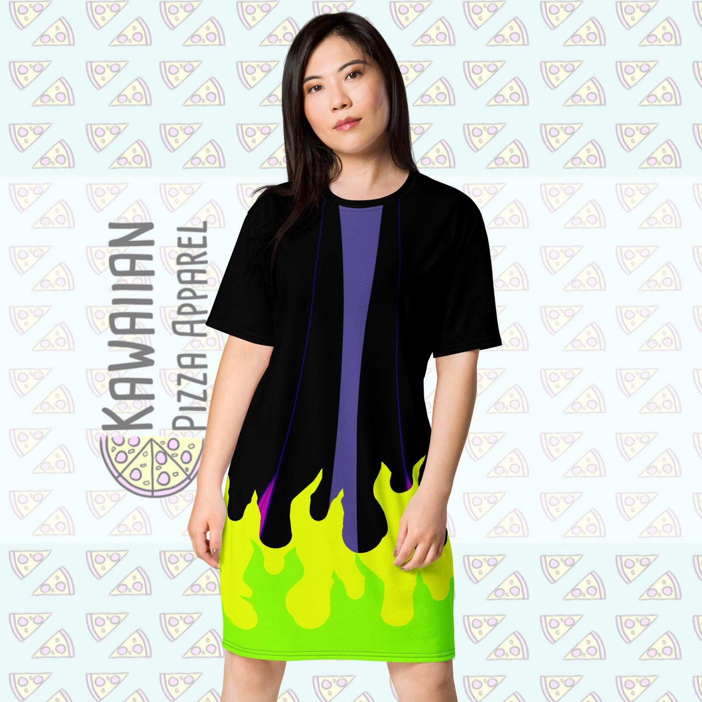 READY-to-SHIP [L] Women's Maleficent Inspired T-shirt dress