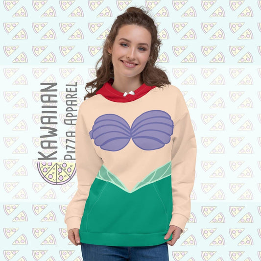 ariel mermaid pullover hoodie