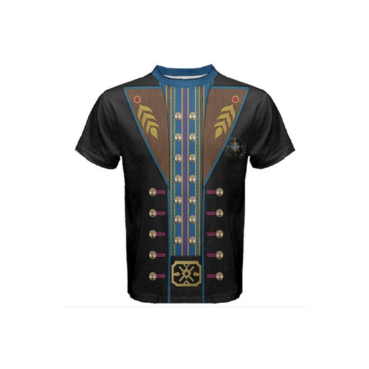 READY-to-SHIP Kristoff Coronation Inspired Men's Shirt: Disneybound Costume, Polyester Spandex Blend