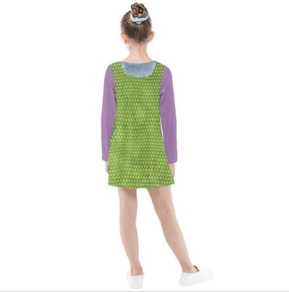 Kid's Celia Inspired Long Sleeve Dress