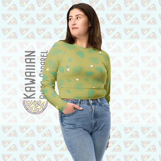 RUSH ORDER: Nick Inspired Recycled long-sleeve crop top